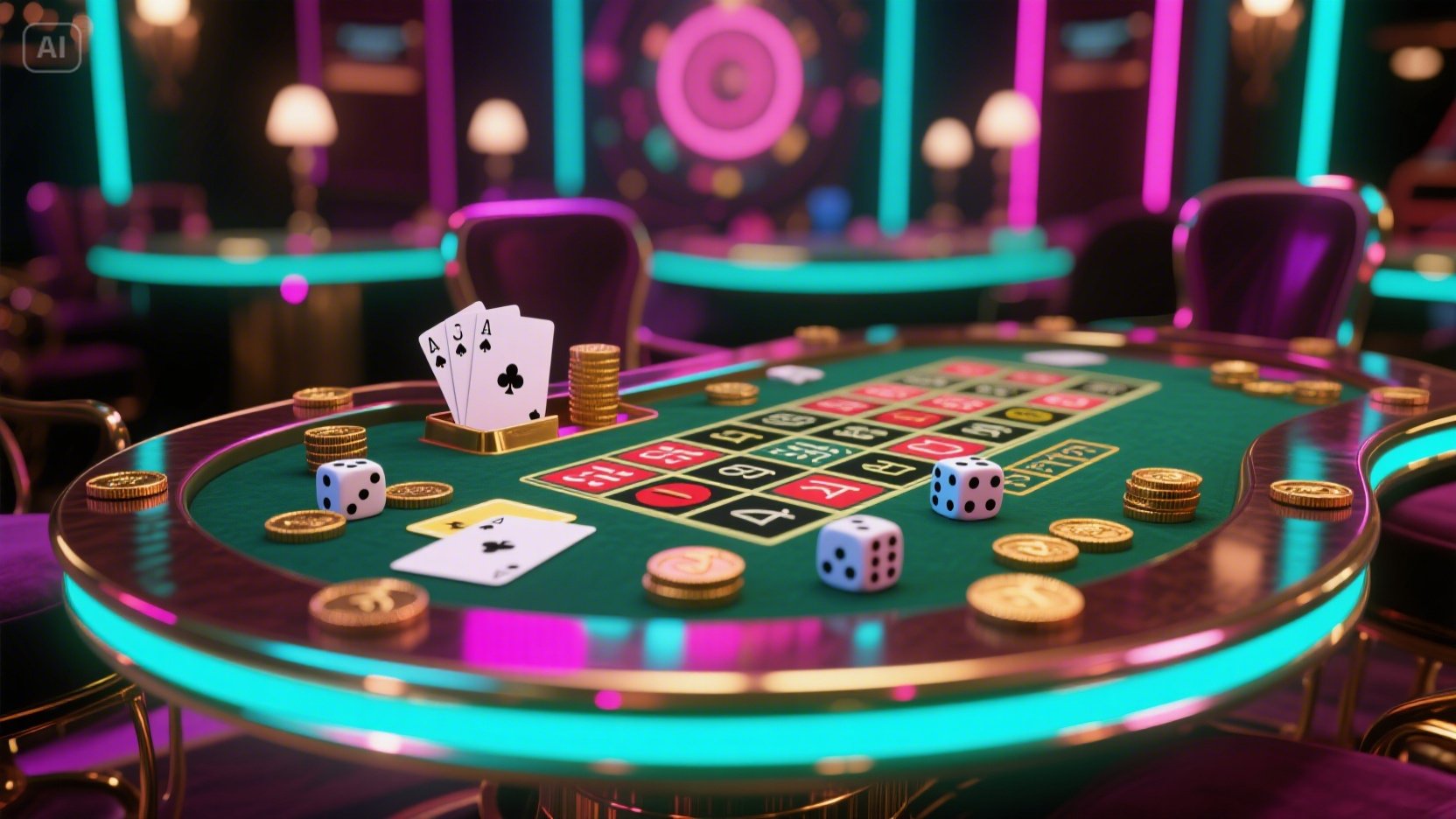 Casino Evolution desktop and mobile interfaces